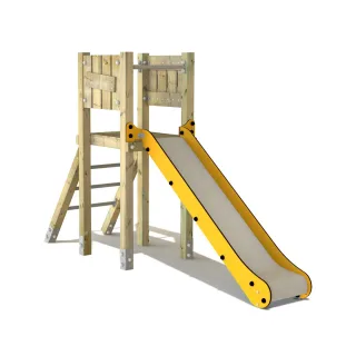 Spielplatz Rutsche PRO Drop 120 cm Podesthöhe - Robuste HDPE Gartenrutsche für Kinder - Wetterfestes Spielgerät für den Außenbereich - Wickey