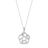 JETTE Silberkette JETTE Damen-Kette 925er Silber, recycelt Zirkonia, FLOWERS