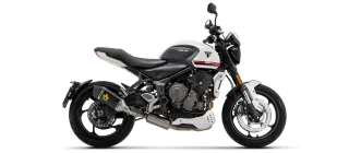 Sport Auspuff Komplettanlage Arrow Veloce BLACK Triumph Trident 660 Bj.2021-2024 EURO5 / +Kat +ABE
