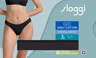 sloggi - sloggi GO Daily Cotton Mini 3P schwarz - Gr. - XS