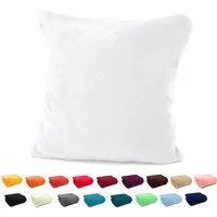 heimtexland Dekokissen Flanell Soft Kuschelkissen Plüsch Kissenbezug, super weich und flauschig, Allergiker geeignet, atmungsaktiv