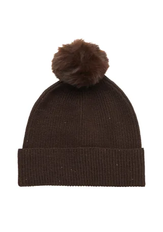 s.Oliver BLACK LABEL - Mütze braun - Gr. - ONESIZE