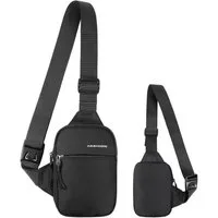 LuxusKollektion Umhängetasche Brusttasche Crossbody Herren Wasserdicht Outdoor Schwarz S