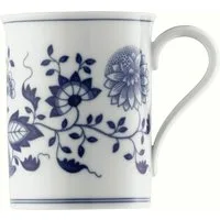 Hutschenreuther Becher Blau Zwiebelmuster Becher mit Henkel 0,3 l, Porzellan, Tassen