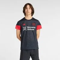 New Balance Trainingsshirt BAYER 04 LEVERKUSEN MATCH JERSEY Kurzarmdesign, für Erwachsene, schnell trocknend, atmungsaktiv