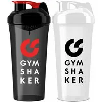GYMSHAKER Protein Shaker 2er Pack Trinkflasche für Fitness, Sport, Bodybuilding & Muskelaufbau, (Spar-Set, 2-tlg., Premium Protein Shaker), Auslaufsicher, Spülmaschinengeeignet, BPA-frei