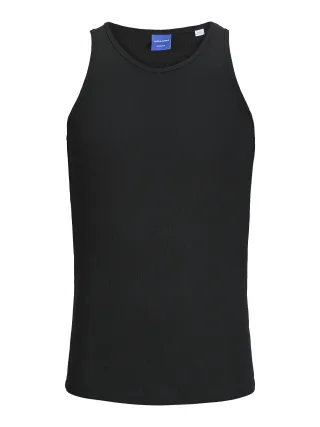 JACK&JONES - JORHYDRA POINTELLE TANK TOP black - Gr. - M