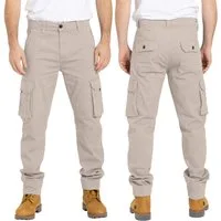BlauerHafen Cargohose Herren Cargo Hose Arbeitshose Schwerlast Tactical mit 12 Taschen Chino