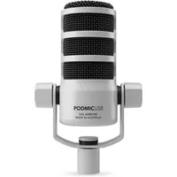 RODE Microphones Mikrofon, PodMic USB White - Dynamisches Mikrofon