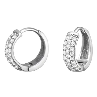Elegante Creolen Ohrringe aus 925 Silber