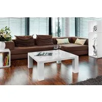 SalesFever Couchtisch - im puristischen Stil, Stilvoll Hochglanz: Rechteckig oder Quadratisch