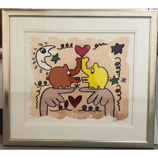 Otto Waalkes Original Siebdruck "Hommage an James Rizzi" 2018...