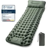 CALIYO Isomatte Ultraleicht Isomatte mit integrierter Fußpumpe, Camping Outdoor, Rutschfest, wasserdicht & reißfest für maximalen Komfort