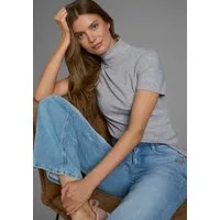 Flashlights Rollkragenshirt figurbetont, Basic-Stil, Rollkragen, aus 100% Baumwolle, elastisch