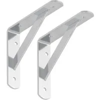 SO-TECH® Wandregalhalter Regalkonsolen mit Querstrebe zur Stabilisierung, 2-tlg., 150 x 125 x 30 mm, verzinkt, pulverbeschichtet