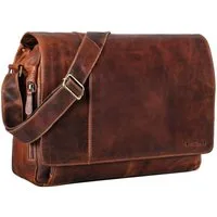 STILORD Laptoptasche "Elias" Echtleder Herren Umhängetasche 15,6 Zoll Businesstasche Leder