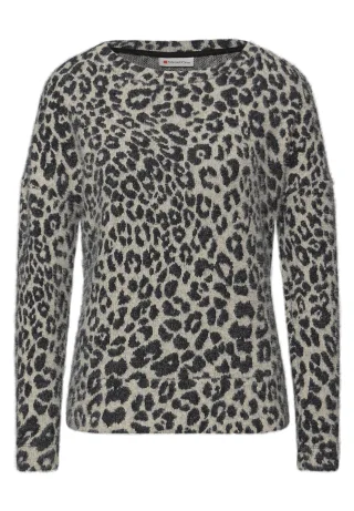 Street One - Flauschiges Shirt soft beige - Gr. - 42