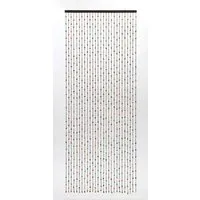 CONACORD Türvorhang Decona Colorful XL Dekovorhang bunt, Ösen, halbtransparent, 90 x 230 cm, Holz - hohe Strangdichte