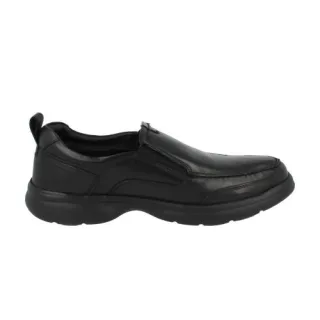 Hush Puppies - "Harold" Flache Schuhe für Herren, Leder, Zum Anschlüpfen (Schwarz)