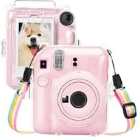 FELIXLEO Kameratasche KFuji Instax Mini 12 Instax Kamera - Harte PVC Schutzhülle