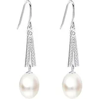 LÖB Perlenohrringe 925 Silber Ohrhänger Zirkonia Zuchtperle echte Tropfen Perlen Ohrringe (Geschenke für Frauen Damen Beste Freundin Mutter Mama Ehefrau Oma sie zum Geburtstag Schmuck Sommer), Perlenohrringe Hängend Süßwasserperle Steine Elegant Brau