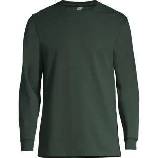 Super-T Langarm-Shirt für Herren, Classic Fit, Tallgröße, Herren, size: tall, Blau, Baumwolle, by Lands' End