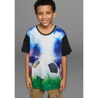 KIDSWORLD T-Shirt Mit coolem FUSSBALL-Print Kurzarm, Basic-Passform, mit trendigem Druck, Rundhalsausschnitt