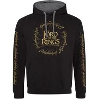 Der Herr der Ringe Hoodie Gold Foil Hoodie LOTR Ringgedicht
