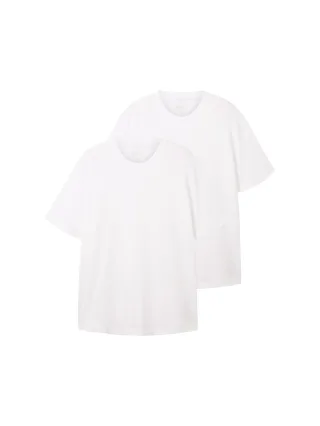 Tom Tailor - Plus Size - T-Shirt im 2er-Pack white - Gr. - 5XL