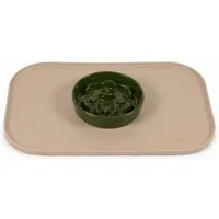 SNOEKIE Napfunterlage snoekie Napfunterlage für Katzen und Hunde, Silikon Futtermatte, wasserabweisend, rutschhemmend, flexibel, Anti-Verschütt-Rand