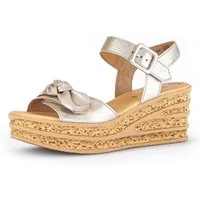 Gabor Keilsandalette, Sommerschuh, Sandale, Keilabsatz, mit süßer Zierschleife