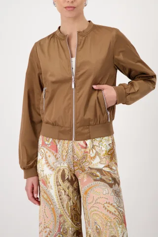 monari - Nylon Jacke mocca - Gr. - 38