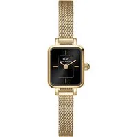 Daniel Wellington Quarzuhr Quadro Mini Evergold Onyx
