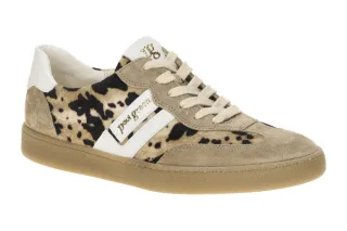 Paul Green Sneaker 5437-139 Beige Almond/Sand Echtleder Soft Suede Frottee-Fu...