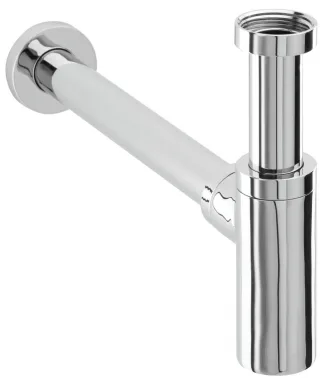 Herzbach Living Flaschensiphon 1 1/4", runde Ausführung chrom, 11.485800.1.01 11.485800.1.01