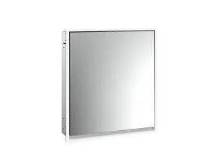 emco LED-Lichtspiegelschrank Loft Unterputz, 600 mm, 1-türig, Anschlag rechts Rückwand verspiegelt 979805103