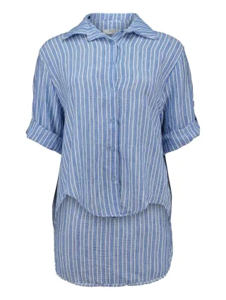 Zabaione - Blouse Id44aa navy - Gr. - XL