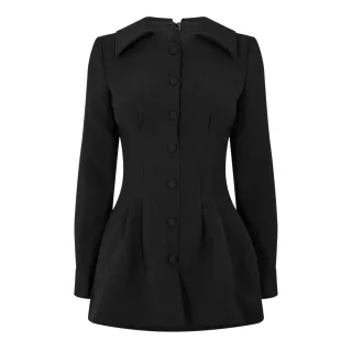 Odd Muse - "The Ultimate" Mini Shirt Dress für Damen (Schwarz)