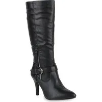 VAN HILL 818980 Stiefel Damen Stiefel Victoria Klassische Stiletto-Stiefel mit Schnallen
