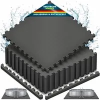 tillvex Pool-Bodenschutzfliese tillvex® Poolbodenmatten Matten für Pool Bodenschutzmatte Bodenmatte, Poolunterlage Bodenschutz Matten wärmeisolierend Untergrund, 16-St., Planschbecken & Whirlpool Poolmatte Bodenmatte Outdoor, Pool Bodenschutzmatte Se