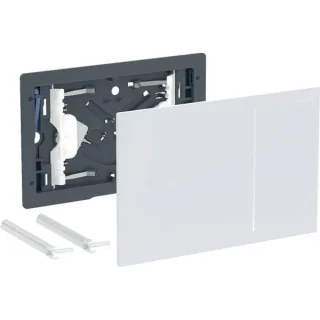 Geberit Betätigungsplatte Sigma70, für 2-Mengen-Spülung Glas weiß, Ersatzteil, 242813SI1 242813SI1