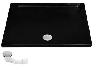 Neuesbad Acryl Duschwanne Savoy Black 80x100cm NB1RE53351