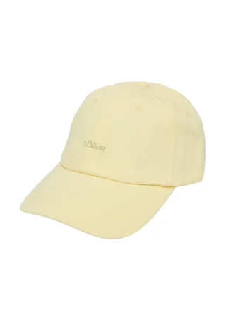 s.Oliver Red Label - Lässige Basic-Cap mit Schriftzug gelb - Gr. - ONE SIZE
