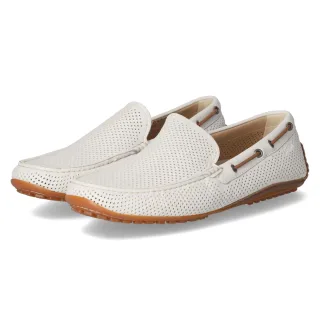 Sioux Mokassins CARULIO - Gr. 42,5 - Weiß - Glattleder