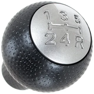 Schaltknauf Knauf Silber Schwarz 5-Gang für Honda Jazz II 02-08 / Jazz III 2008-