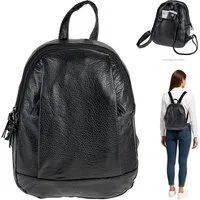 Alessandro Salvatore Cityrucksack Rucksack Damen Damenrucksack Kunstleder Handtasche, Reise Freizeitrucksack klein Freizeit Bürorucksack Olbia 4053 + Etui