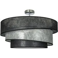 Lindby Deckenleuchten Ayvira, Metall, Schwarz IP20, 3 x 60 W