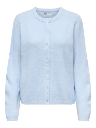 ONLY - ONLSIMONI L/S O-NECK CARDIGAN KNT NOOS Cashmere Blue - Gr. - L
