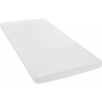 OTTO home Spannbettlaken Topper Basic, in Gr. 90x200, 140x200 oder 180x200 cm, Baumwoll-Jersey, Gummizug: rundum, (1 Stück), Baumwolle, Matratzen bis 8 cm Höhe, Bettlaken, Spannbetttuch, Laken