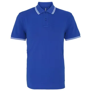 Asquith & Fox Herren Poloshirt mit klassischer Passform (Royal/ Weiß)